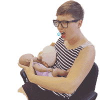 Breastfeeding Help Sticker by Moja babica