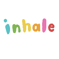 Breathe Inhale Exhale Sticker by aizastbf