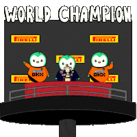 World Champion Penguin Sticker by Abster