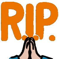 Sad Rest In Peace Sticker