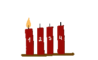 Mrsemilyshore weihnachten advent adventskranz kerzen Sticker