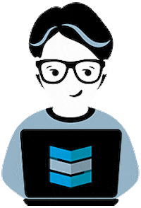 Smirk Sticker by STACKED MARKETER
