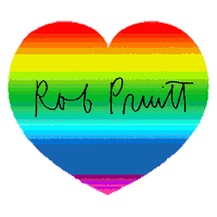 RobPruitt heart gradient rob pruitt rob pruitt studio Sticker