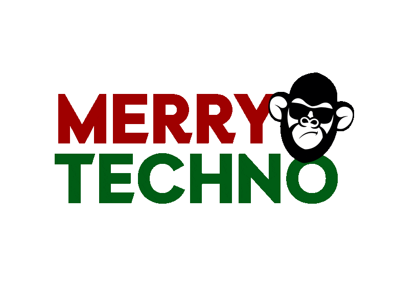 MerryTechno giphyupload techno merry amelio Sticker