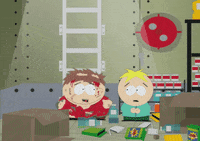 scared butters stotch GIF by South Park 