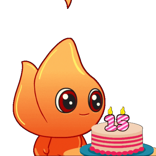 Glow Up Happy Birthday Sticker by Playember