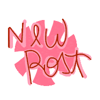 escollage pink news new post blog Sticker