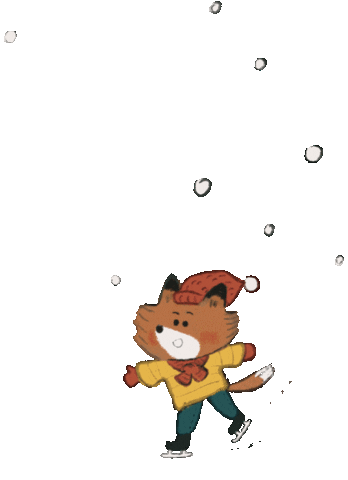 Christmas Skating Sticker