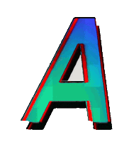 Glitch Alphabet Sticker by #BASILIO