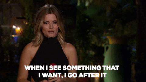 episode 1 when i see something that i want i go after it GIF by The Bachelor