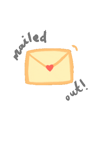 dimsumbeans giphyupload mail mailed out Sticker