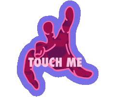 Grabbing Touch Me Sticker