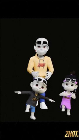 Happy 3D GIF by Zhot