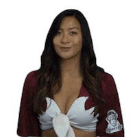 Cheerleader Fingers Crossed Sticker by Sea Eagles