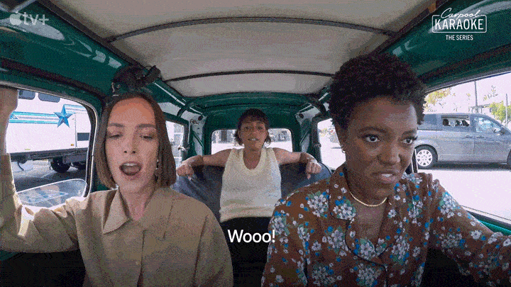 Excited Carpool Karaoke GIF by Apple TV+