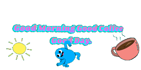 Happy First Coffee Sticker