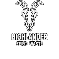Zero Waste Highlander Sticker by HIGHLANDERAdventure