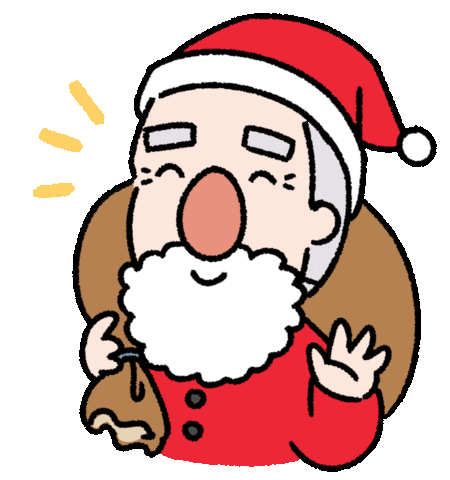 Happy Santa Claus Sticker by Ai and Aiko