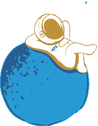 Astronaut Summit Sticker by APSphysics