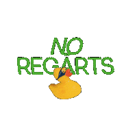 Grawewohnen duck no regrets ente grawe Sticker