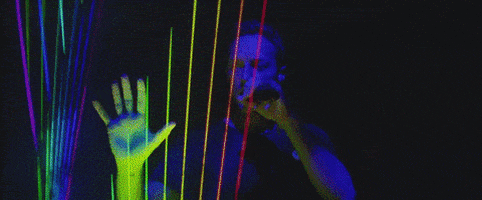 laser harps GIF