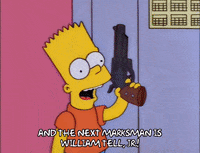 bart simpson target practice GIF
