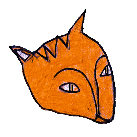 bmmrecords cat rock drawing indie Sticker