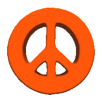 3D Peace Sticker by Free & Easy