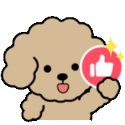 Poodle 讚 Sticker