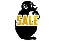 GoldenMonkeyApparel logo newpost sale monkey Sticker