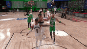 Regular Season Hug GIF by NBA