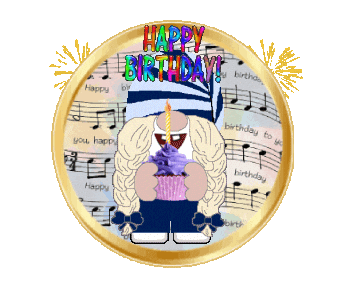 Happy Birthday Gnome Sticker