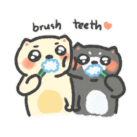 Brushing Teeth Sticker