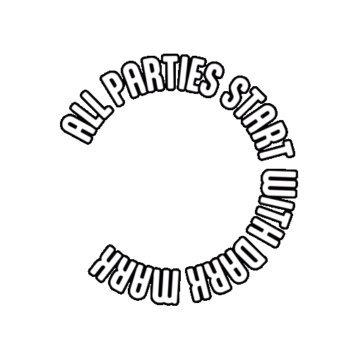 dark-mark party partystarter dark mark darkmark Sticker
