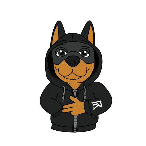 Cool Dog Sticker by Dobernut