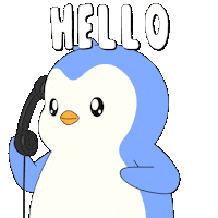Phone Call Hello Sticker by Pudgy Penguins