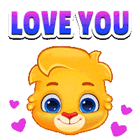 I Love You Heart Sticker by Lucas and Friends by RV AppStudios