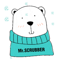 Winter Bear Sticker by MrSCRUBBER