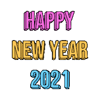 Happy New Year Typography Sticker by Studio Neuhaus