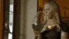 wine drinking GIF