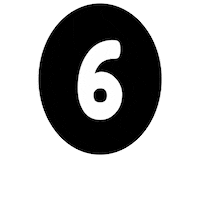 Number Blanco Sticker
