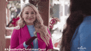 Jessy Schram Reaction GIF by Hallmark Channel