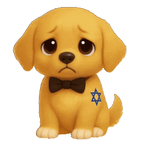 Sad Cute Dog Sticker
