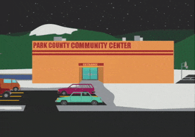 community center cars GIF by South Park 