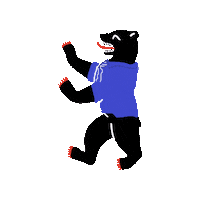 Germany Bear Sticker by Hashomer Hatzair DE