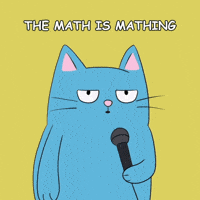 Blue Cat Mic Drop GIF