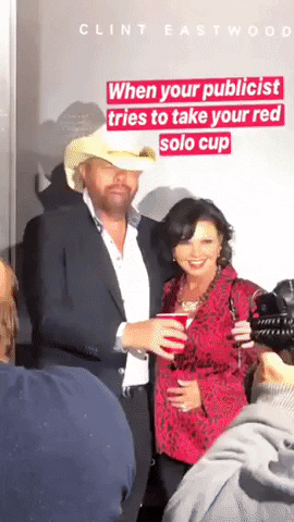 Red Solo Cup Drinking GIF by Toby Keith
