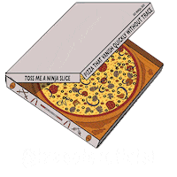 Pizza Sticker by Izasoler