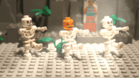 mattpanek2 giphygifmaker dancing spooky lego GIF