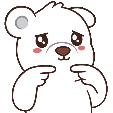 Sad Polar Bear Sticker by BEARISH